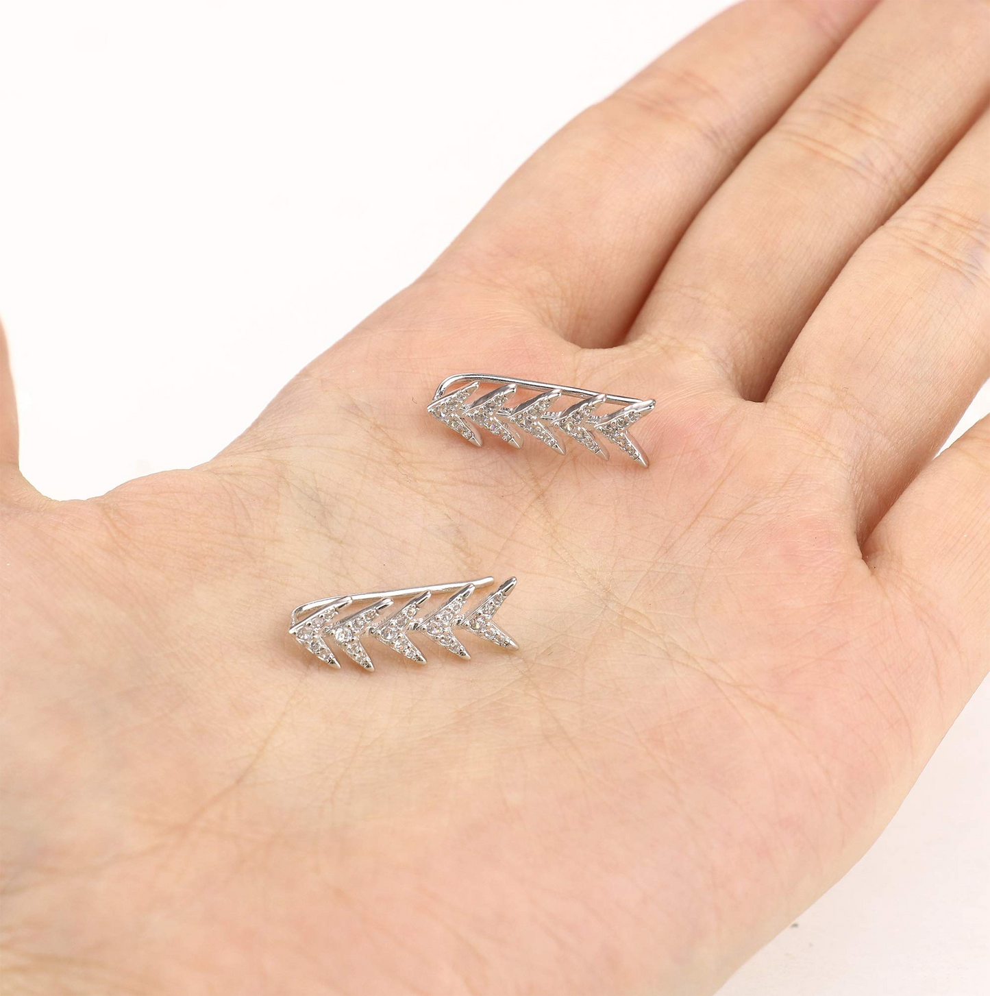 Arrow Crawler Cuff Earrings
