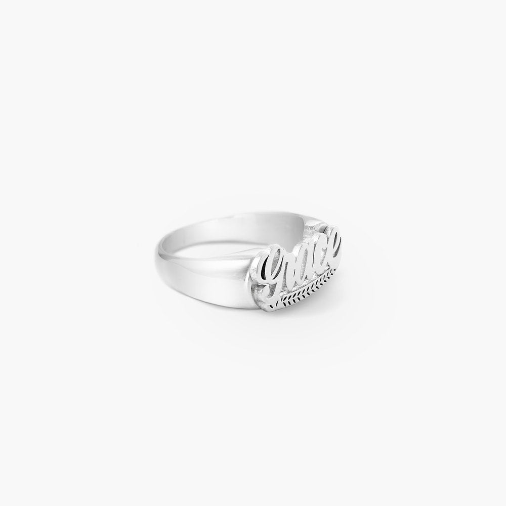 Throwback Custom Name Ring