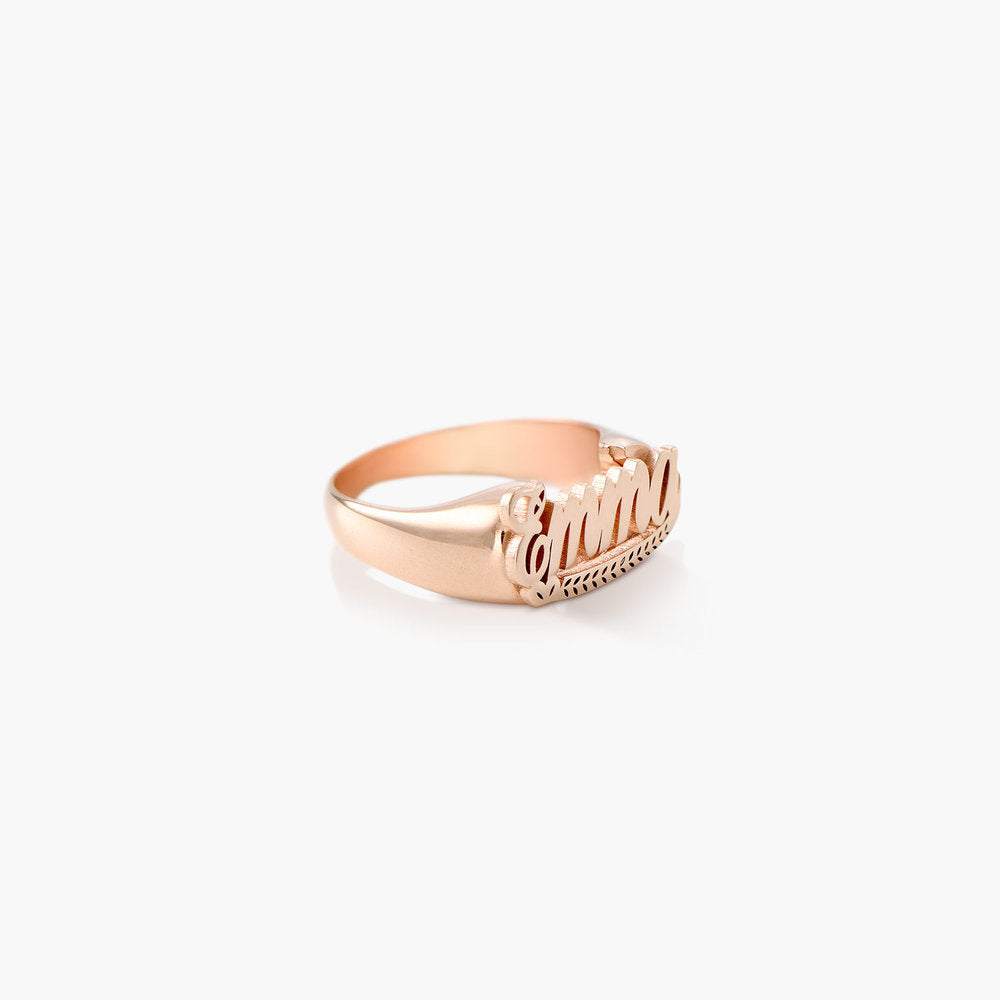 Throwback Custom Name Ring