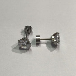 Push-in Flat Back Stud Earrings