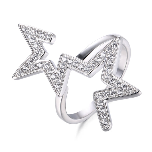 Abstract Star Ring