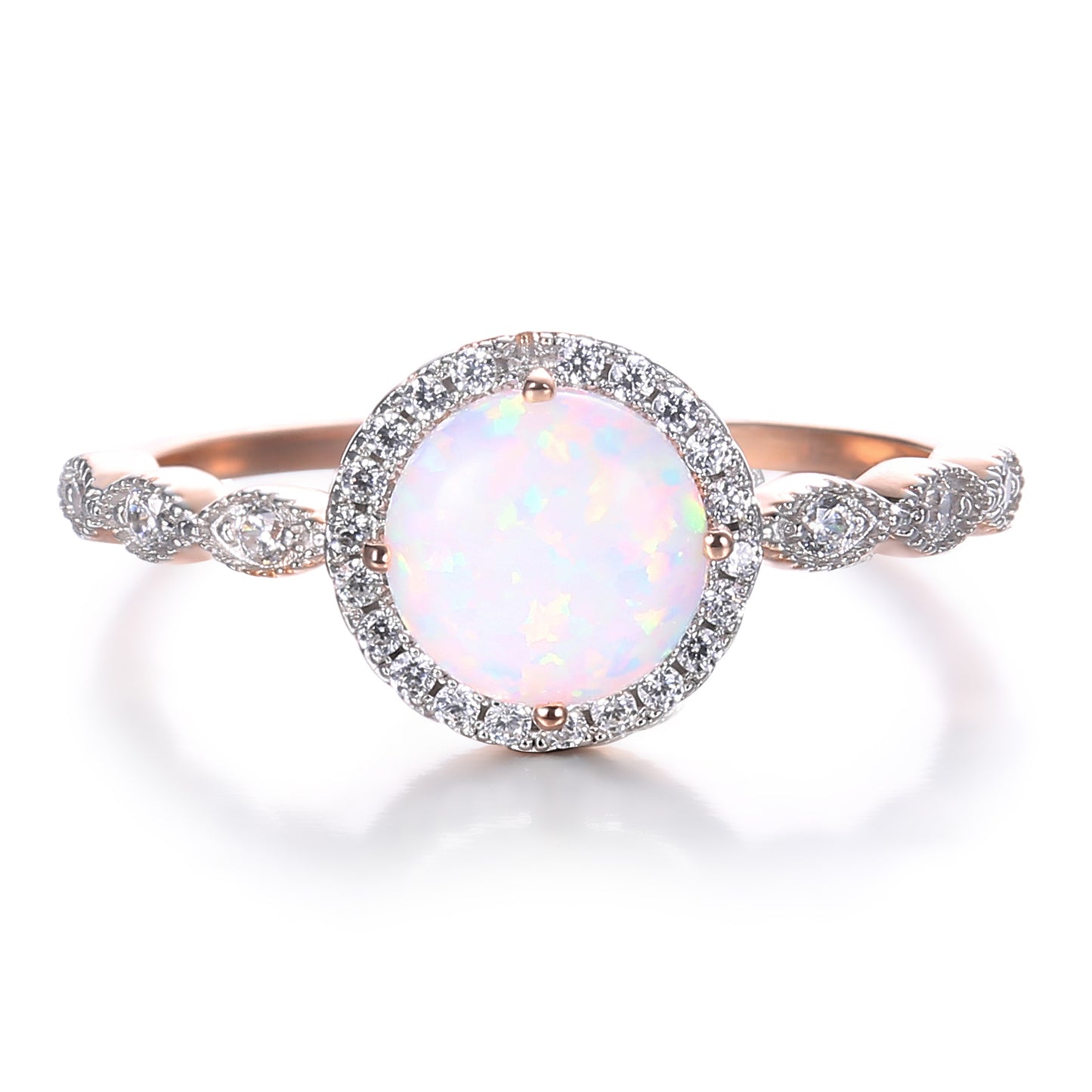 Bague Pierre de Lune avec Diamants - Mirth