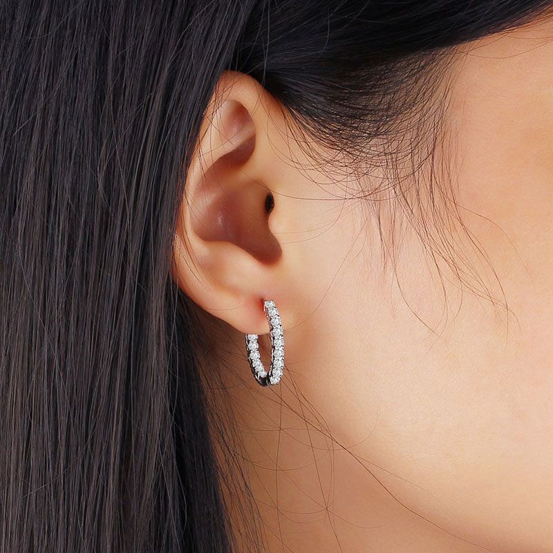Classic Sterling Silver Hoop Earrings-JE-Juri Elle