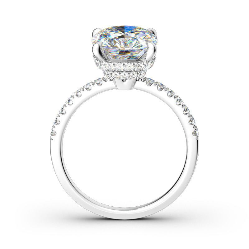 Classic Cushion Cut Sterling Silver Ring-JE-Juri Elle
