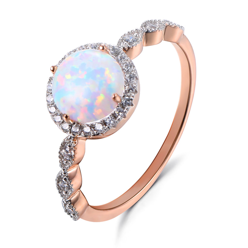 Moonstone Ring with Diamonds - Mirth