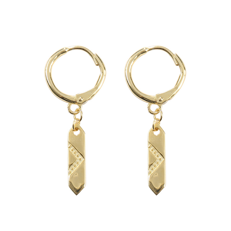 Personality Tie Sterling Silver Earring