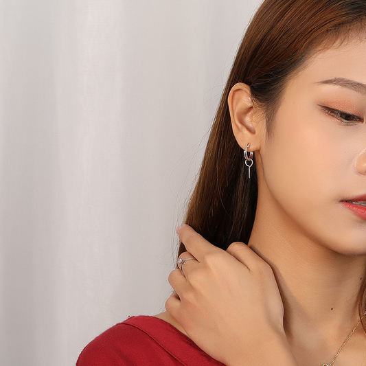 Personality Screw Thai Silver Stud Earring