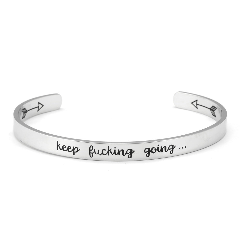 Double Arrow Stainless Steel Bracelet
