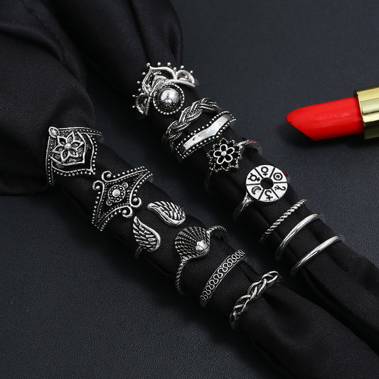 Bohemian Wing Suit Ring 14pieces
