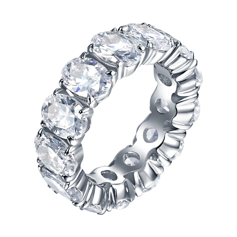 Promise Oval Cut Sterling Silver Ring For Women-TL-Juri Elle
