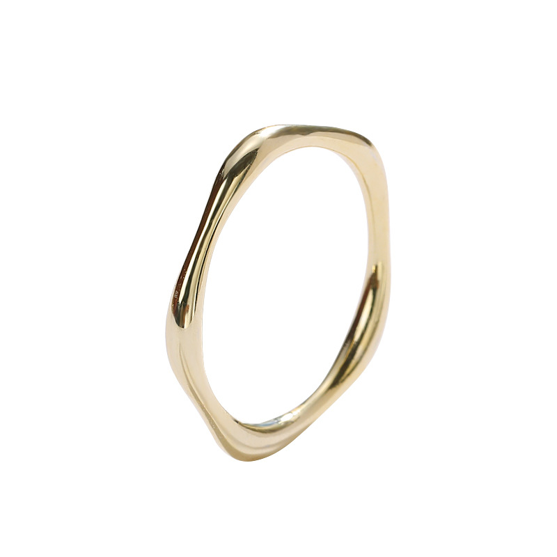 Simply Stackable Sterling Silver Plated Gold Ring