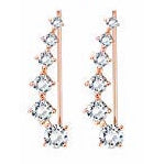  Hollow Lotus Flower Ear Jackets For Women Girls Ear Stud Simple Chic Earrings