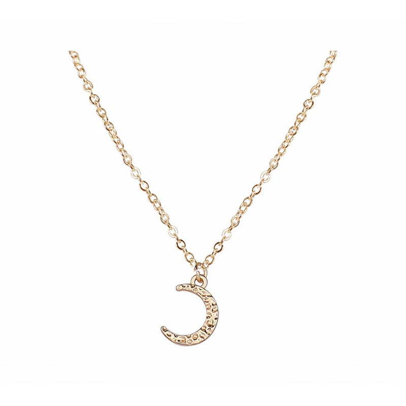 Dainty pendentif colliers pour femmes minimaliste Simple Karma cercle pièce disque croissant Chokers mode couches Y-colliers