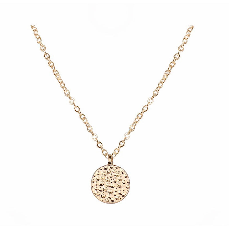 Dainty Pendant Necklaces for Women Minimalist Simple Karma Circle Coin Disc Crescent Chokers Fashion Layered Y-Necklaces