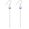 Boucles d'oreilles en argent sterling avec strass autrichiens