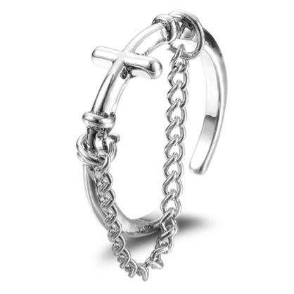 Gothic Punk Adjustable Open Rings