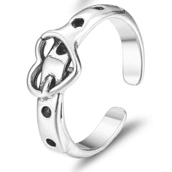 Gothic Punk Adjustable Open Rings