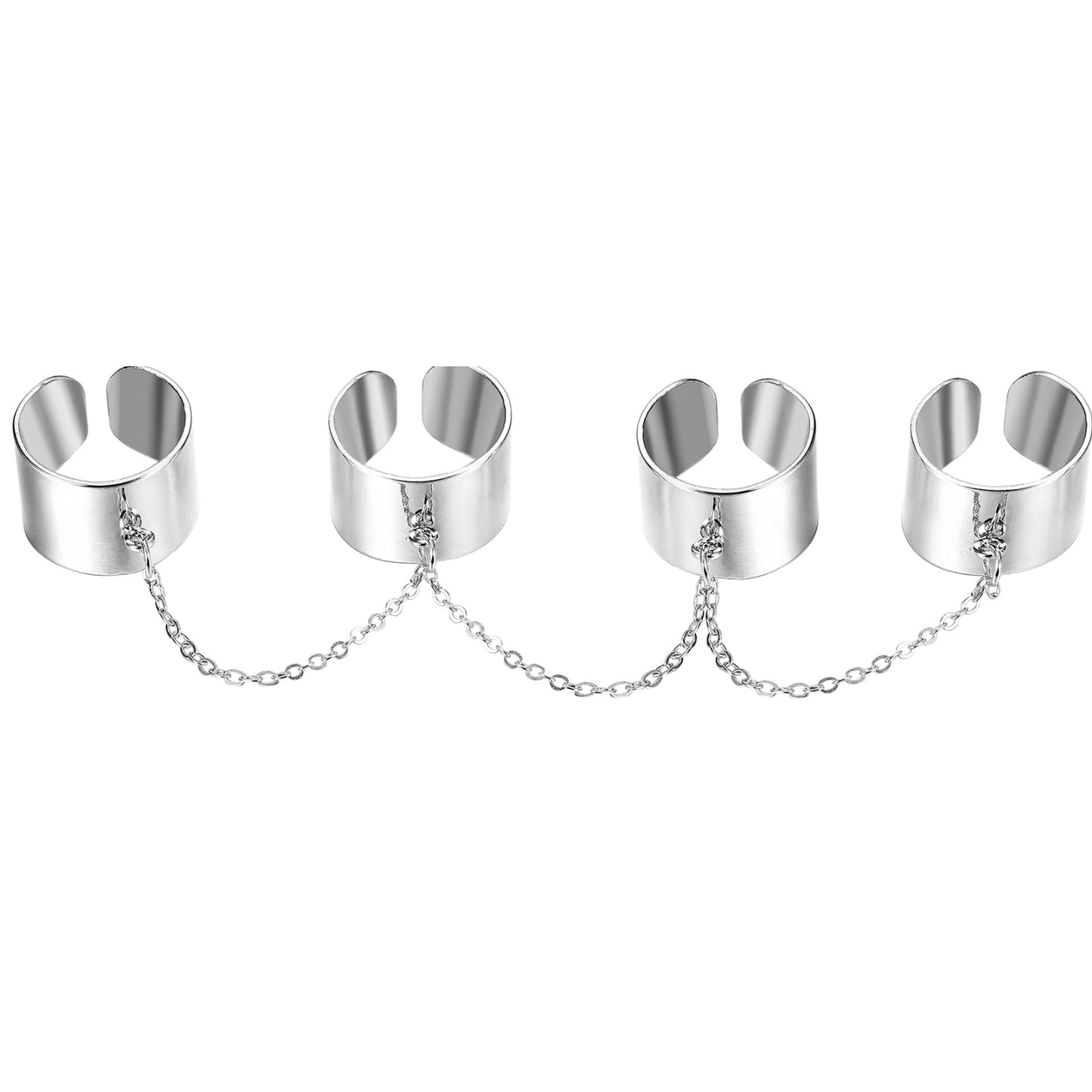 Gothic Punk Adjustable Open Rings