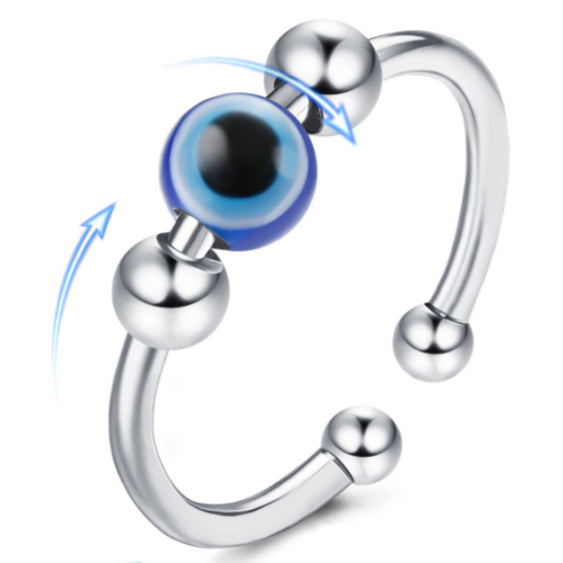Evil Eye Fidget Anxiety Ring