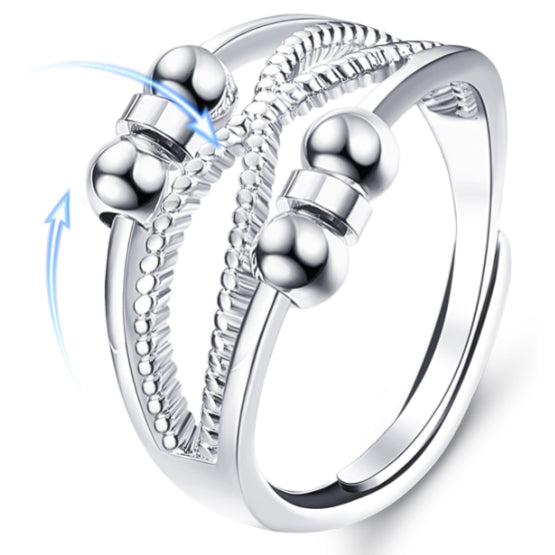 Fidget Anxiety Spinner Rings C
