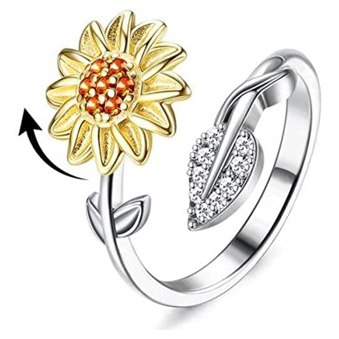 Flowers Fidget Anxiety Ring D