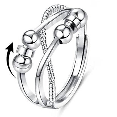 Fidget Anxiety Spinner Rings C