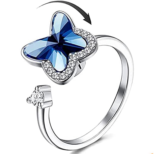Buttherfly Fidget Anxiety Spinner Ring