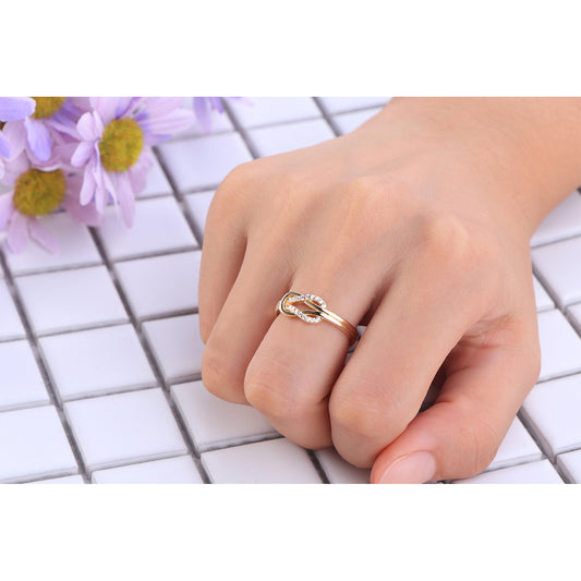 Knot Design Sterling Silver Ring