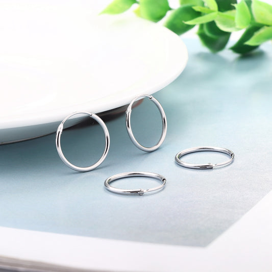 ZZHDCC Cartilage Hoop Earrings Round Hoop Earrings Small Piercing Jewelry