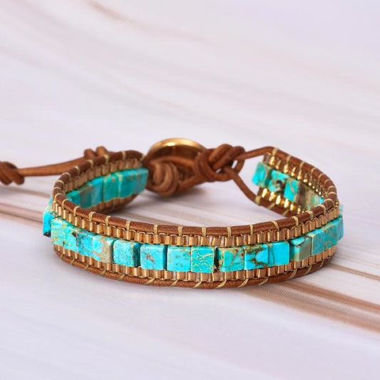 Bohemian Hand-woven Blue Bracelet