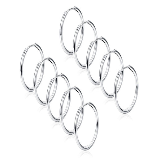 ZZHDCC Cartilage Hoop Earrings Round Hoop Earrings Small Piercing Jewelry