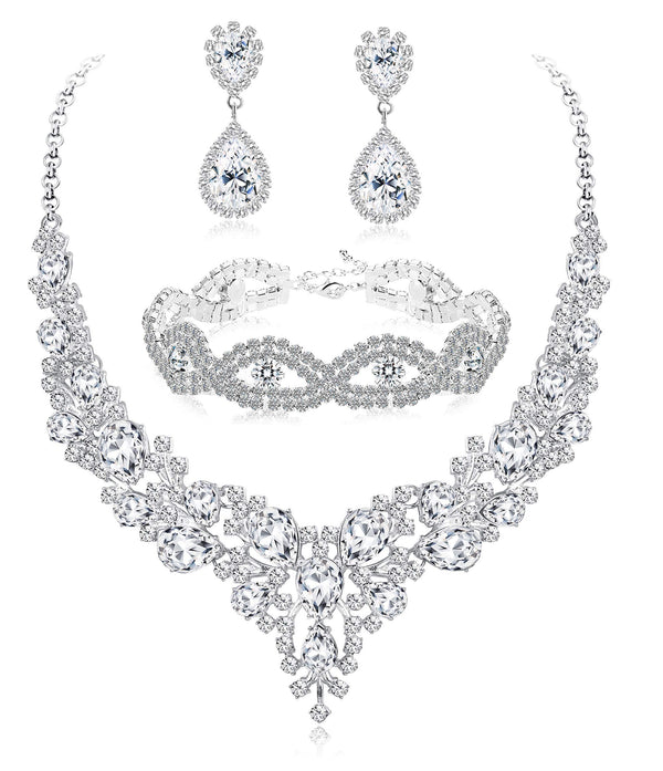 Women's Rhinestone Bridal Jewelry Set