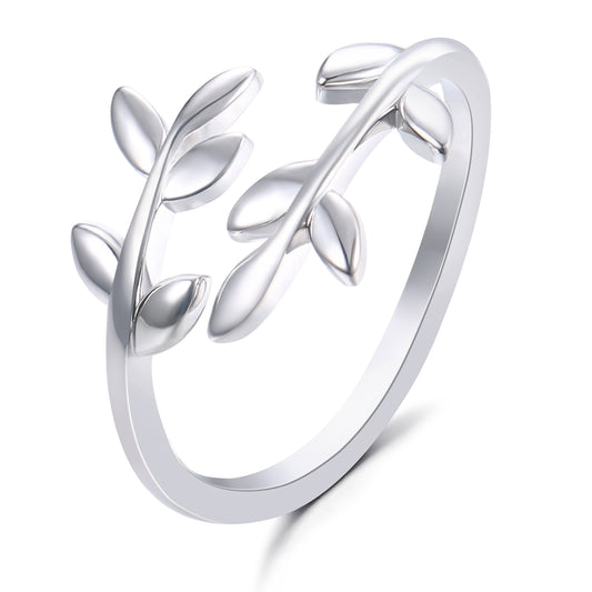' LEAF ' Sterling Silver Ring