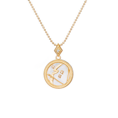 Zodiac constellation sterling silver necklace - JEMORI