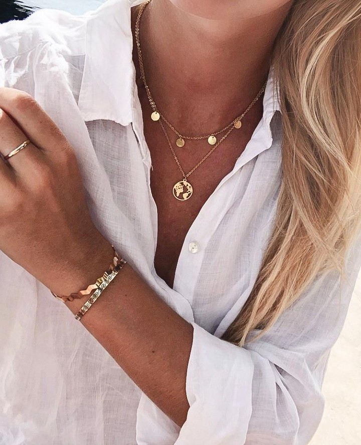 ' WORLDMAP ' NECKLACE-purelei-Juri Elle