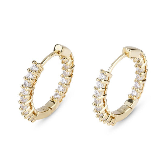 Classic Sterling Silver Hoop Earrings-JE-Juri Elle