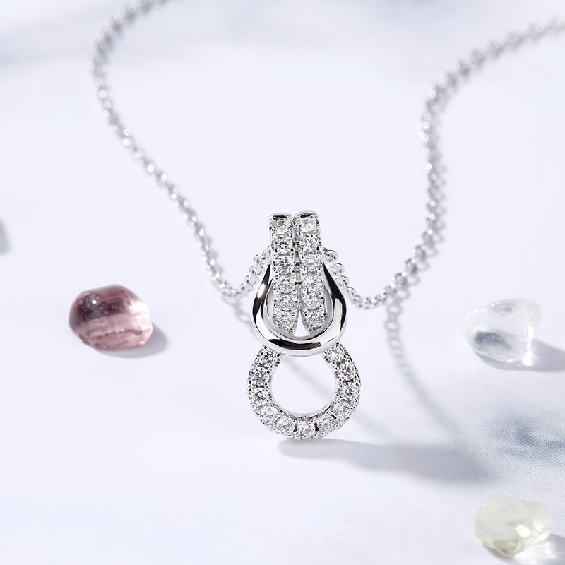 Infinity Love Sterling Silver Necklace-JE-Juri Elle