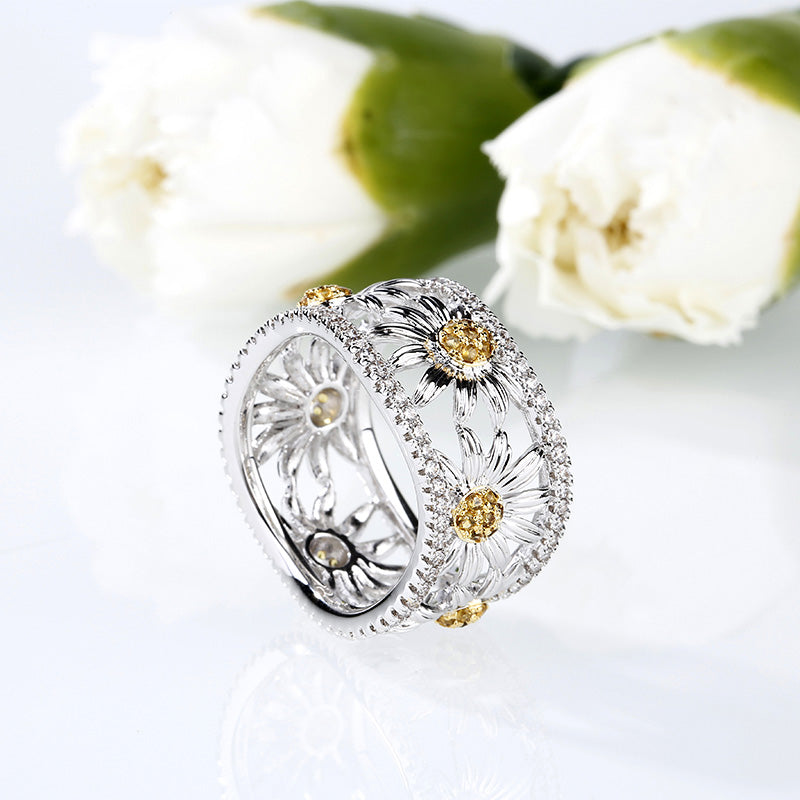 Daisy Sterling Silver Women's Band-JE-Juri Elle