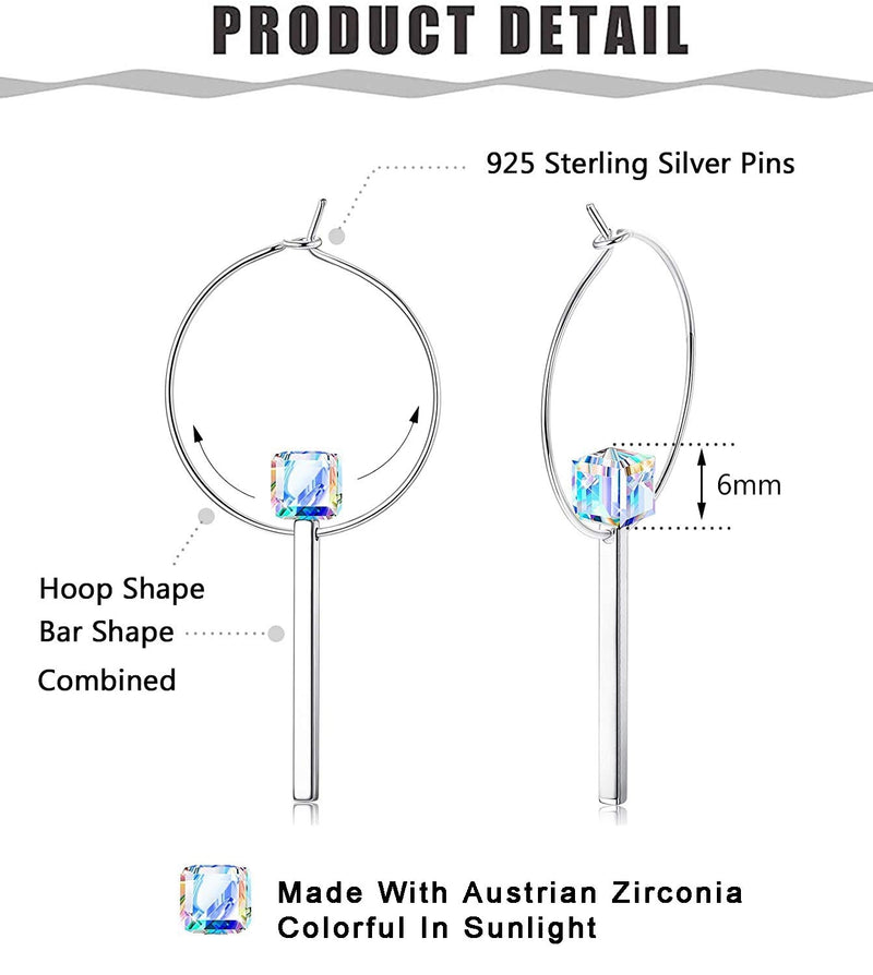 Austrian Geometric Dangle Earrings