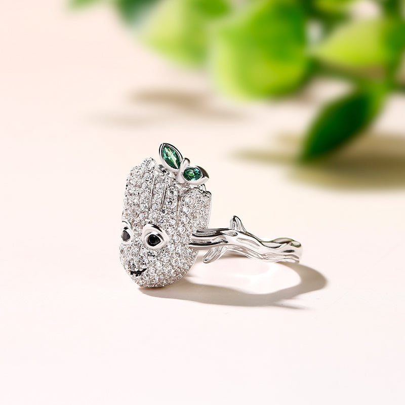 "I am Groot" Sterling Silver Ring-JE-Juri Elle