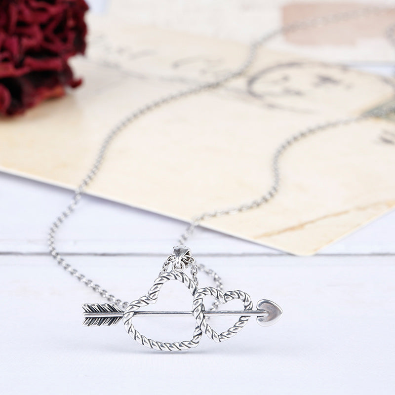 Arrow and Heart Necklace-JE-Juri Elle