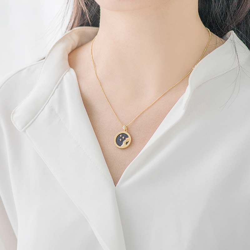 Zodiac constellation sterling silver necklace - JEMORI