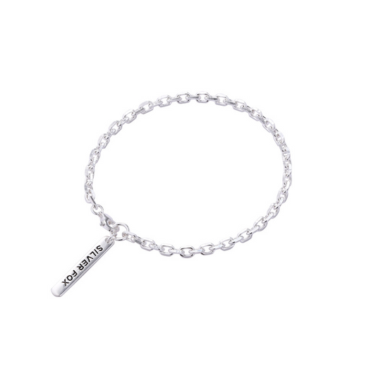 Retro Trend Sterling Silver Bracelet