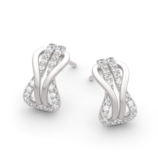Infinity Love Sterling Silver Earrings-JE-Juri Elle