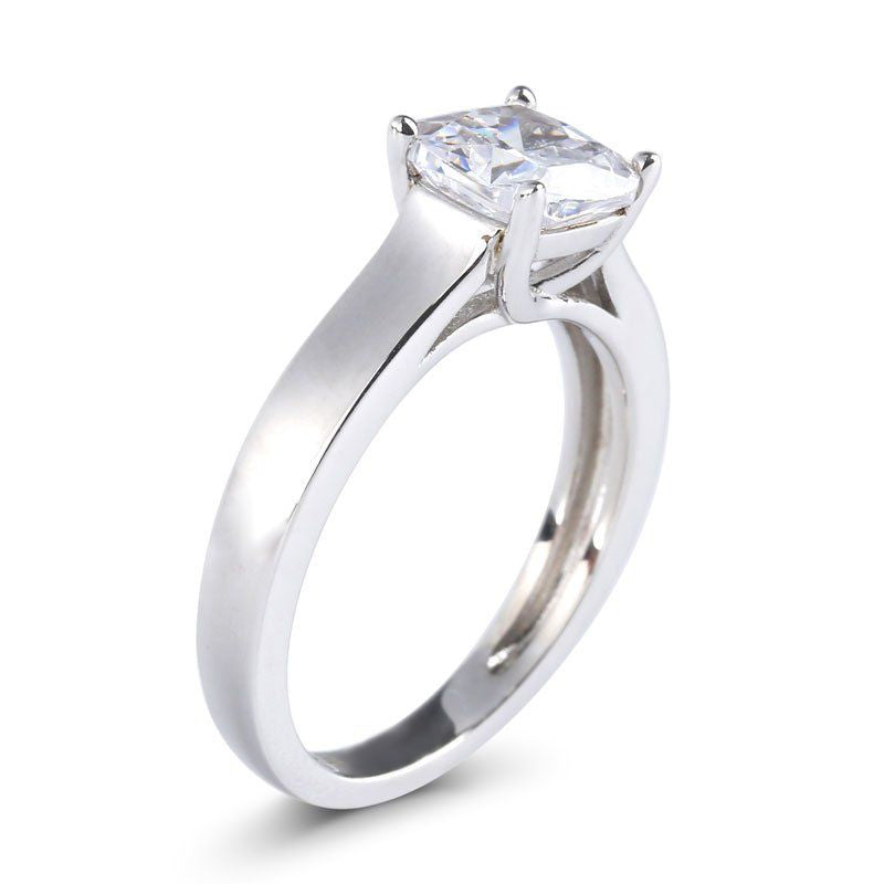 Cushion Cut Sterling Silver Ring-JE-Juri Elle