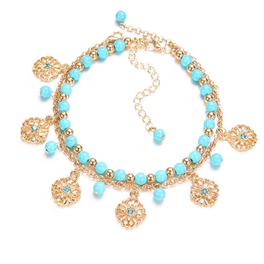 Bohemian Pine Beads Anklet Loose