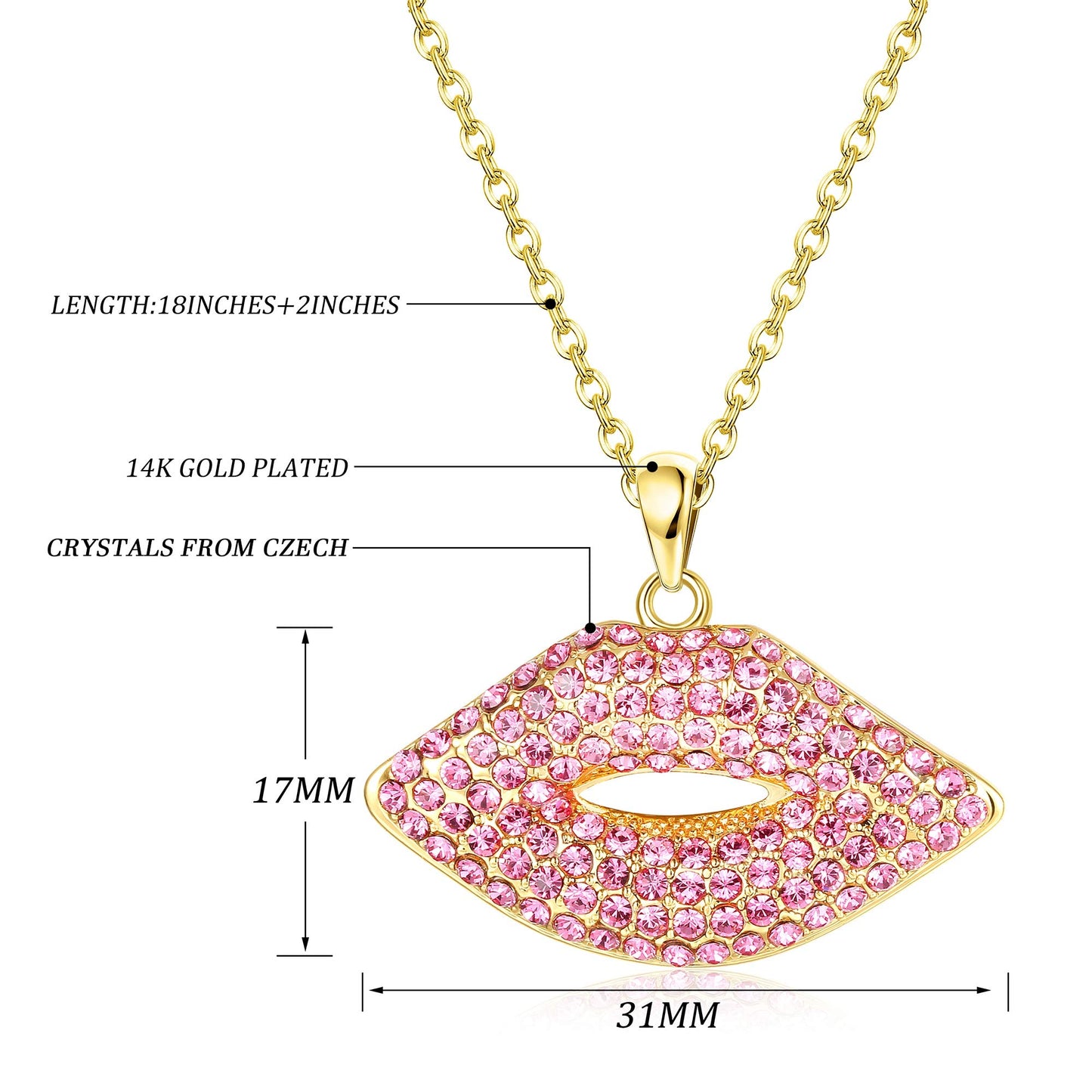 Lip Necklace for Women