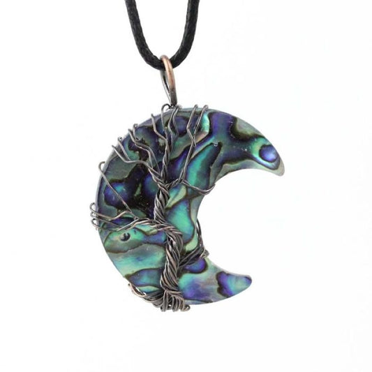 Bohemian Natural Shell Tree Of Life Necklace