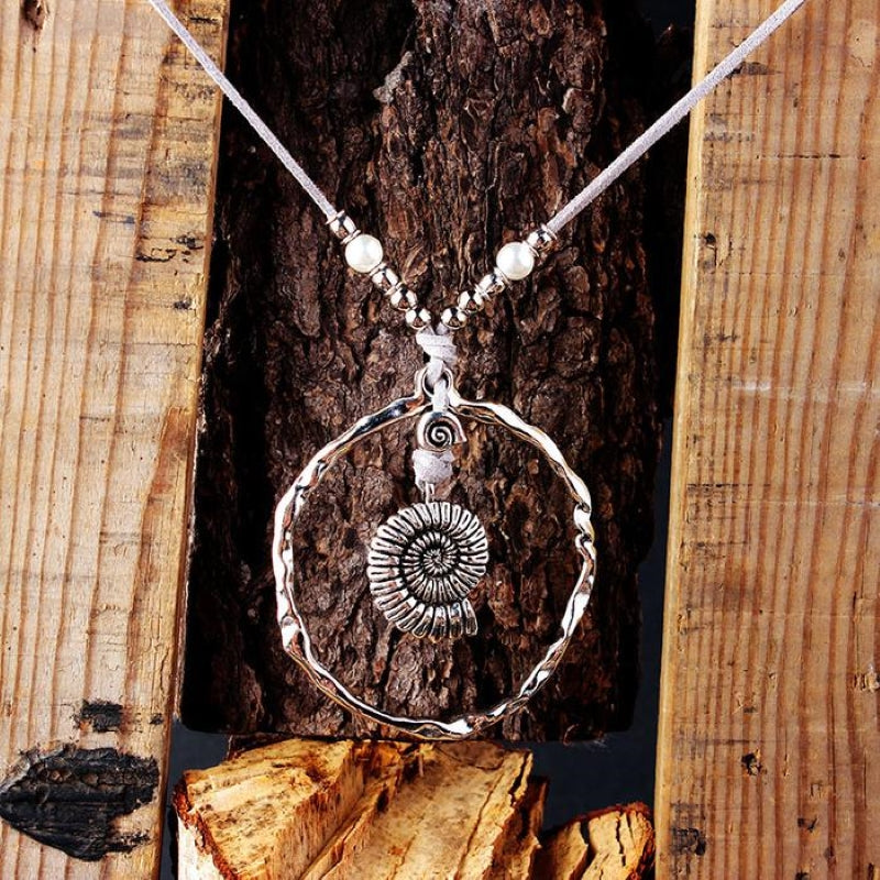 Bohemian Shell Skin String Necklace