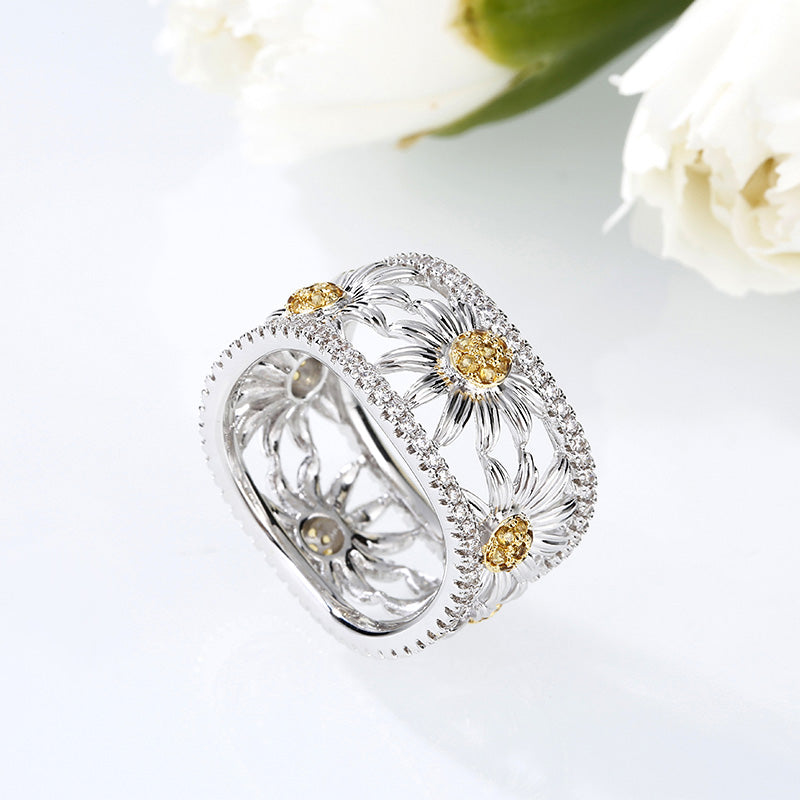 Daisy Sterling Silver Women's Band-JE-Juri Elle